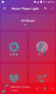 Music Player Light android App screenshot 2